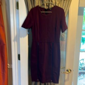 Kenneth Cole, eggplant, colored knit dress
